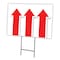 Signmission Giant Up Arrow Yard Sign & Stake outdoor plastic coroplast window, C-1216-DS-Giant Up Arrow C-1216-DS-Giant Up Arrow - alternate 1